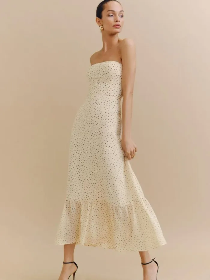 The Reformation Arta Dress Salt And Pepper 8211 Weddings