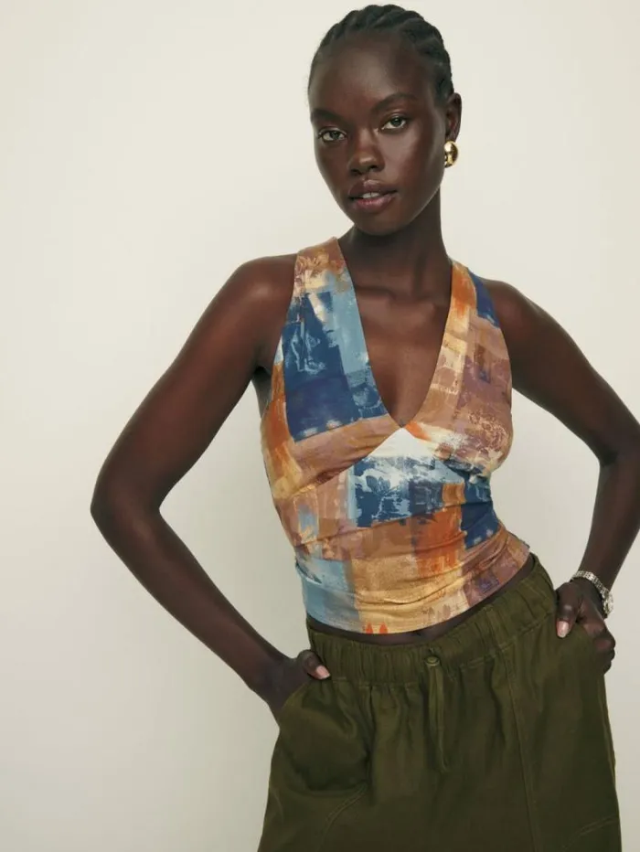 The Reformation Bowie Knit Top Collage 8211 Clothing