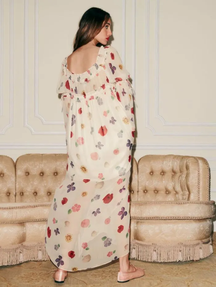 The Reformation Cabrini Dress Derian Floral 8211 Clothing