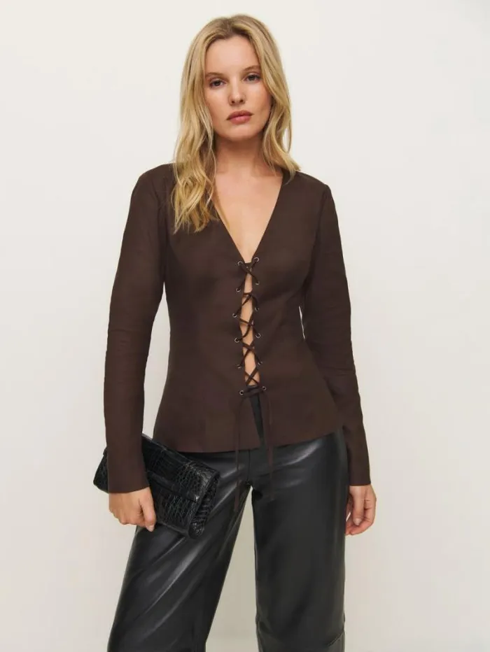 The Reformation Caci Top Mole 8211 Clothing