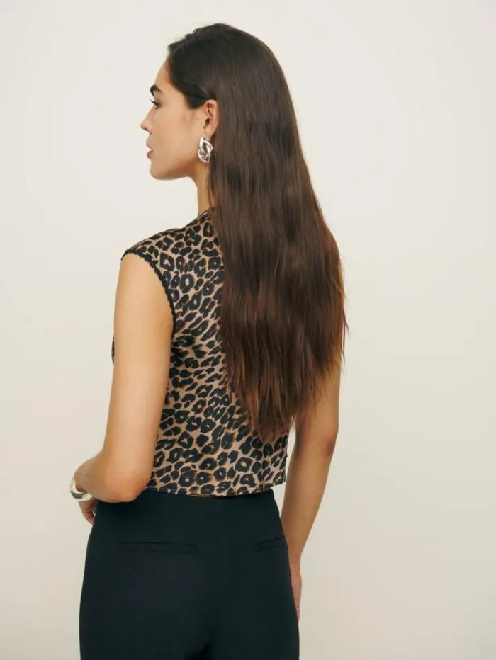 The Reformation Cherry Silk Top Leo 8211 Clothing