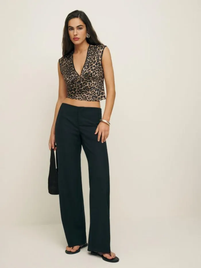 The Reformation Cherry Silk Top Leo 8211 Clothing