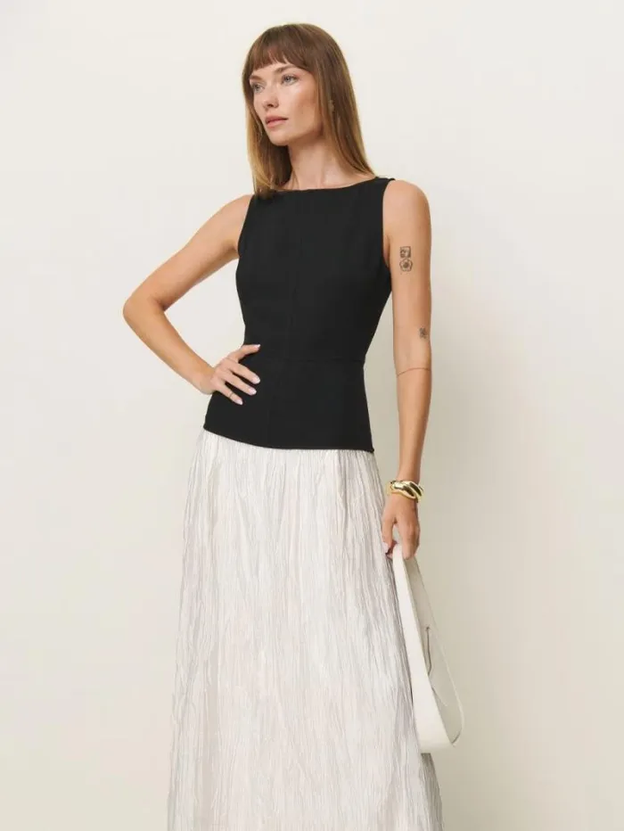 The Reformation Cyra Dress Black 8211 Clothing