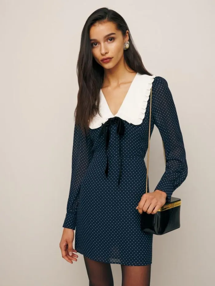 The Reformation Edalene Dress Button 8211 Clothing
