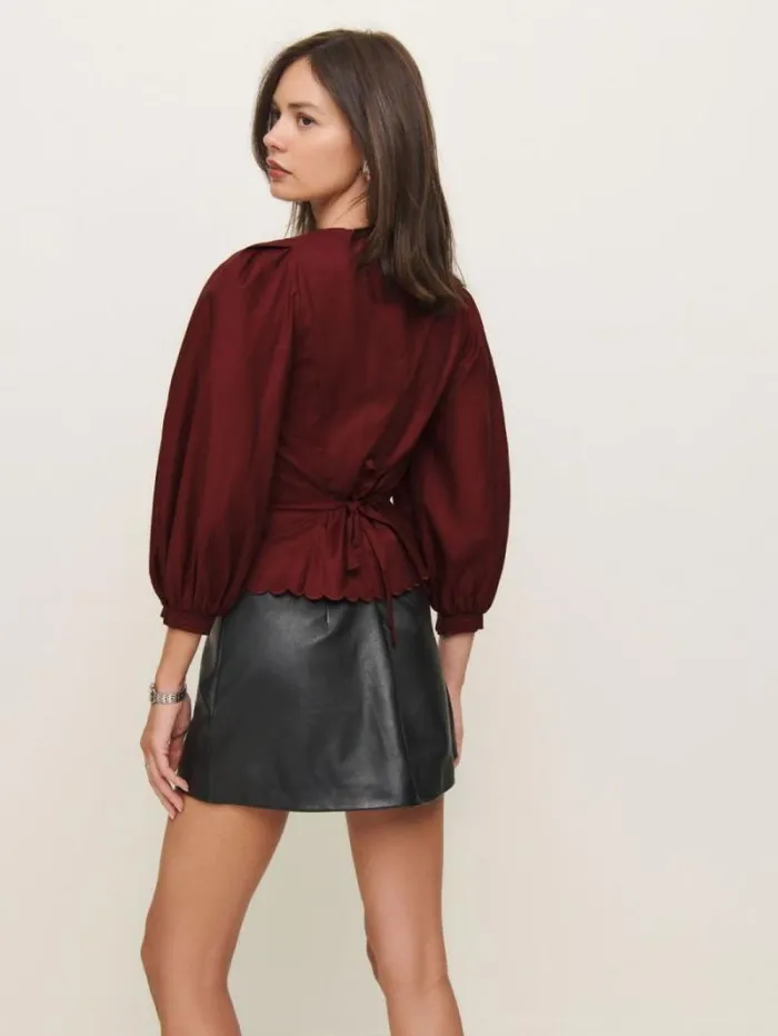 The Reformation Elianna Top Chianti 8211 Clothing