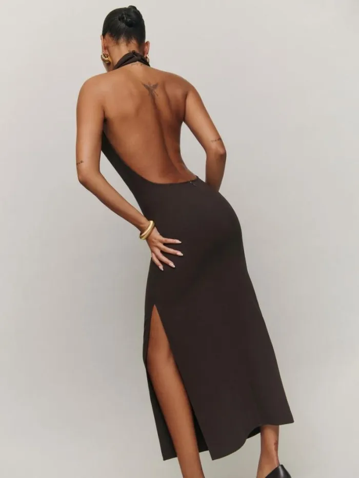 The Reformation Helia Dress Mole 8211 ClothingWeddings
