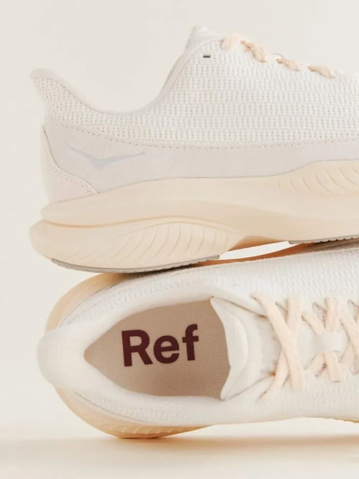 The Reformation HOKA X Reformation Mach 6 LS Crochet Eggnog Shortbread 8211 Shoes