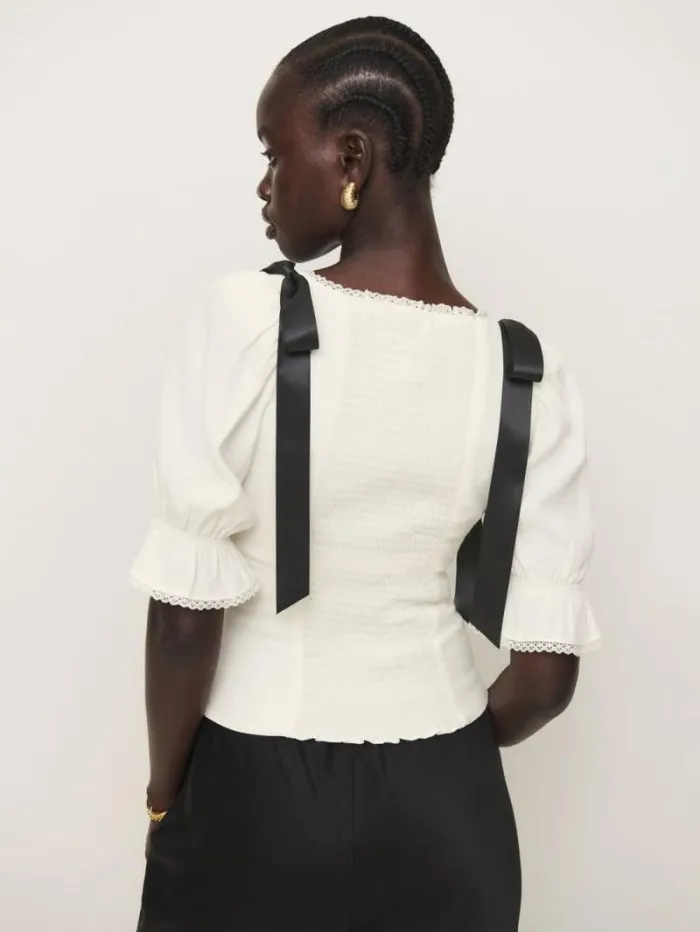 The Reformation Inara Top Gossamer 8211 Clothing