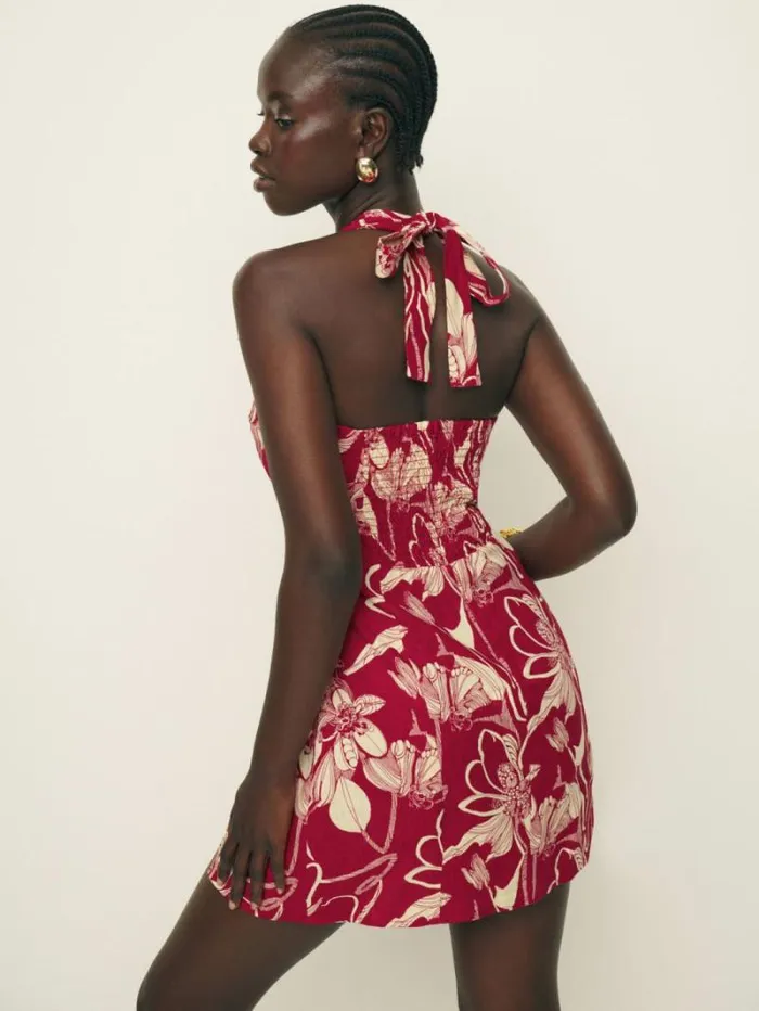 The Reformation Isha Linen Dress Las Dalias 8211 Clothing
