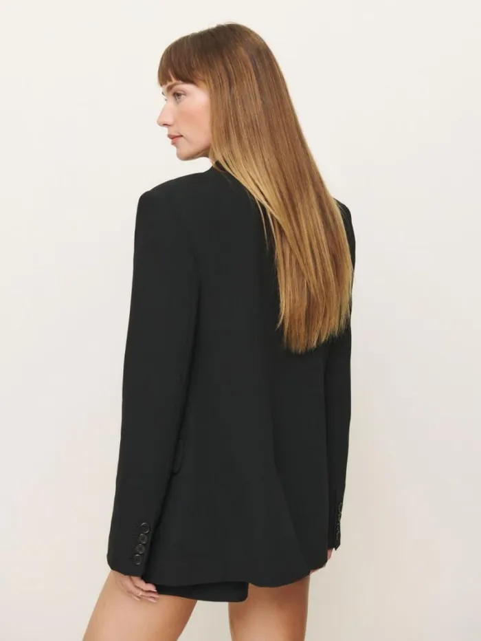 The Reformation James Relaxed Blazer Black 8211 Clothing