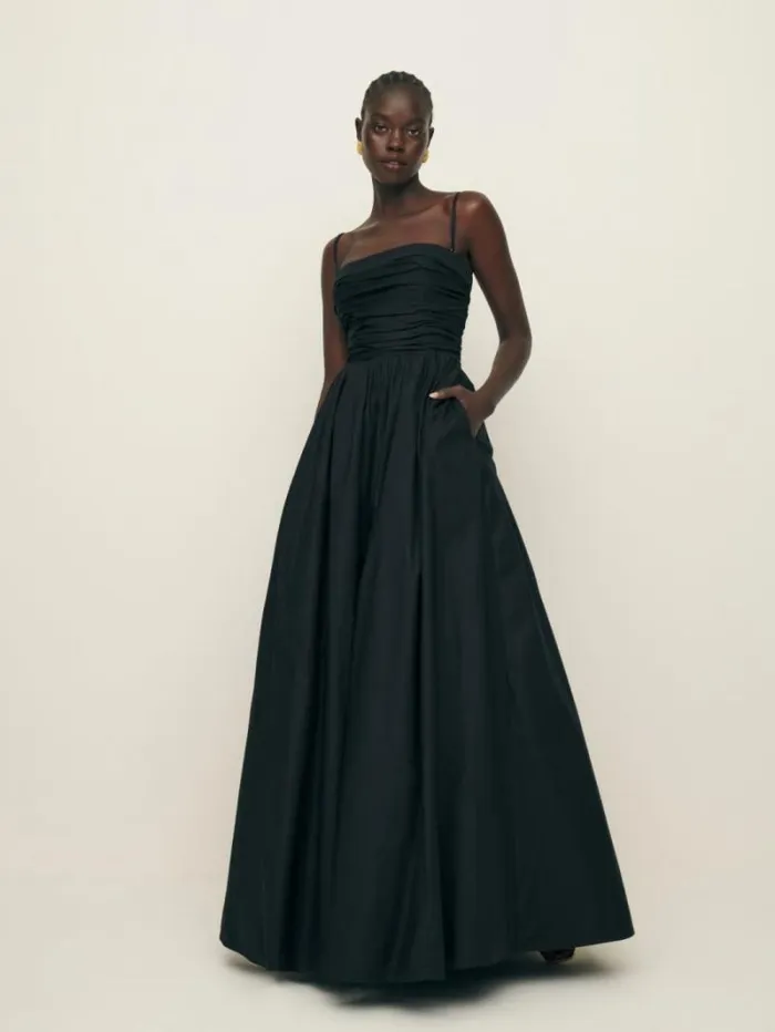 The Reformation Kastoria Dress Black 8211 Weddings