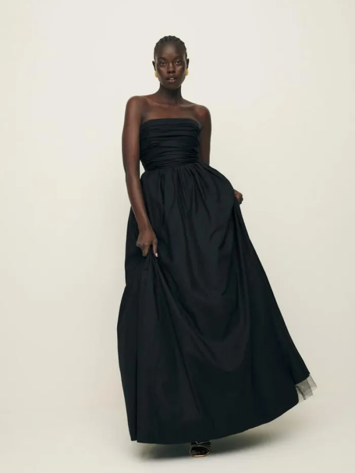 The Reformation Kastoria Dress Black 8211 Weddings