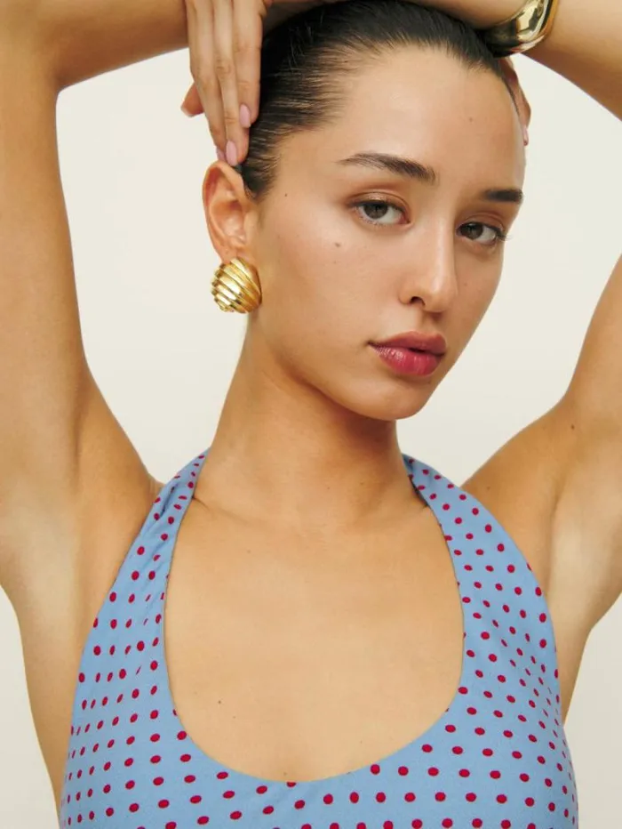 The Reformation Kylo Top Summertime Dot 8211 Clothing