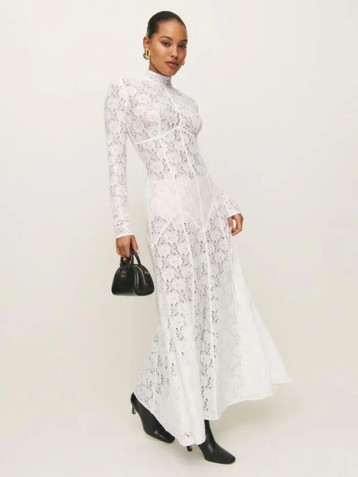 The Reformation Luana Dress White 8211 Clothing