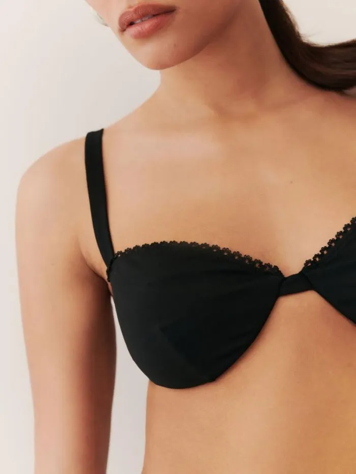 The Reformation Maldives Bikini Top Black 8211 Clothing