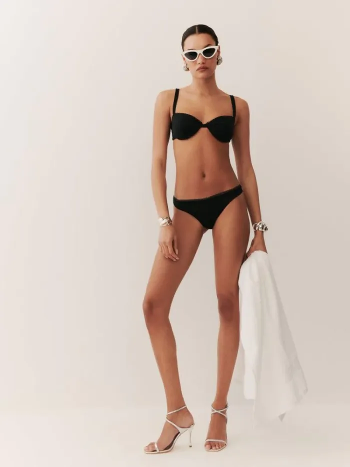 The Reformation Maldives Bikini Top Black 8211 Clothing
