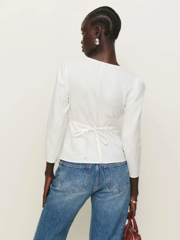 The Reformation Marisa Top White 8211 Clothing