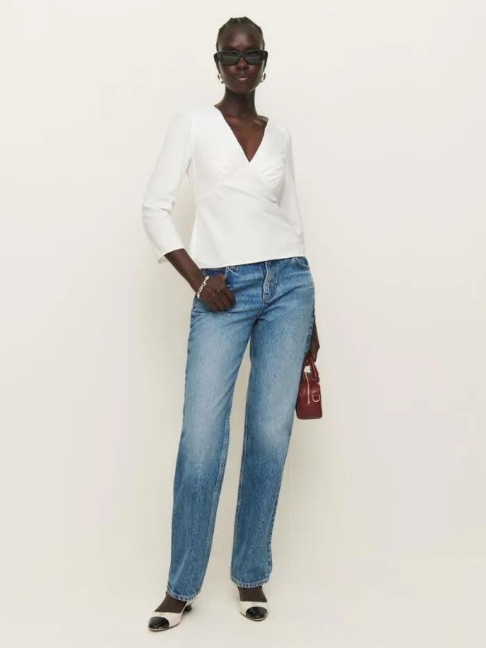 The Reformation Marisa Top White 8211 Clothing