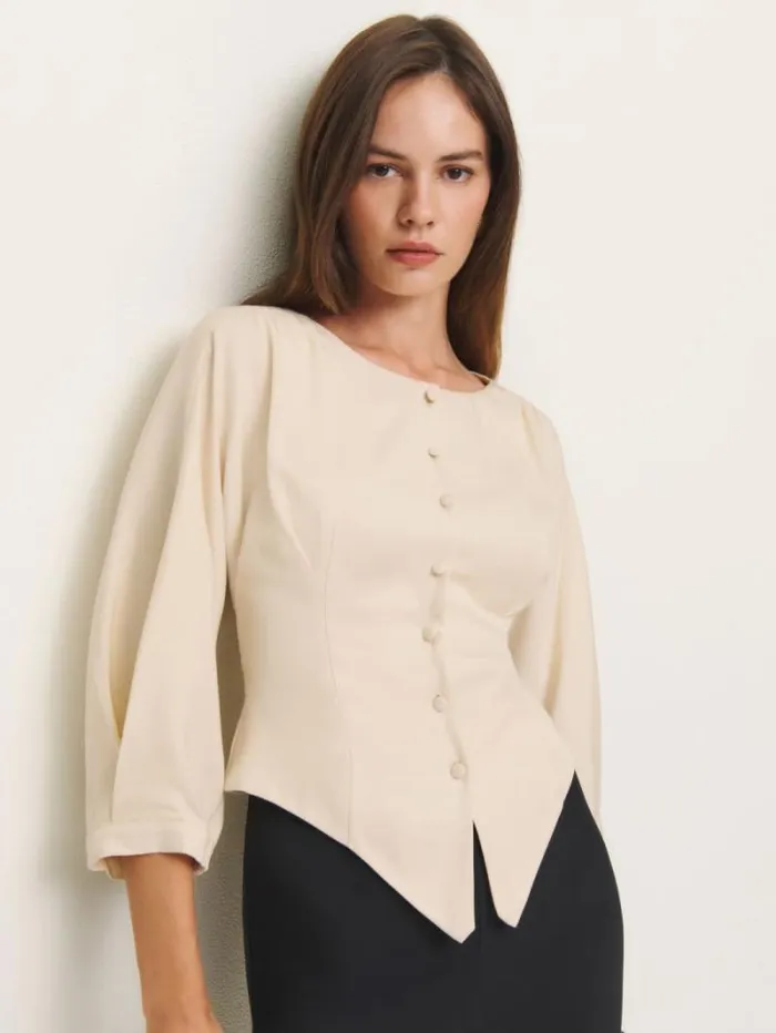 The Reformation Martha Top Sugar 8211 Clothing