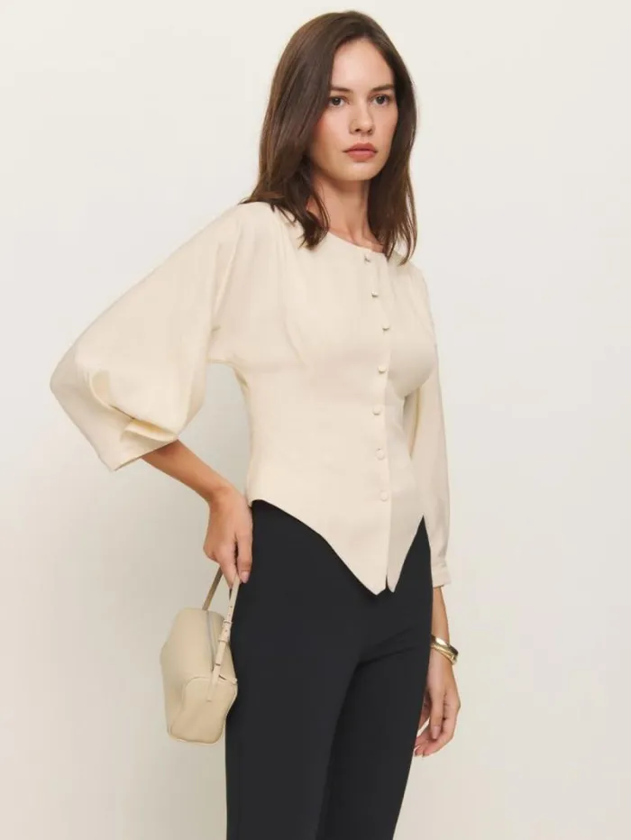 The Reformation Martha Top Sugar 8211 Clothing