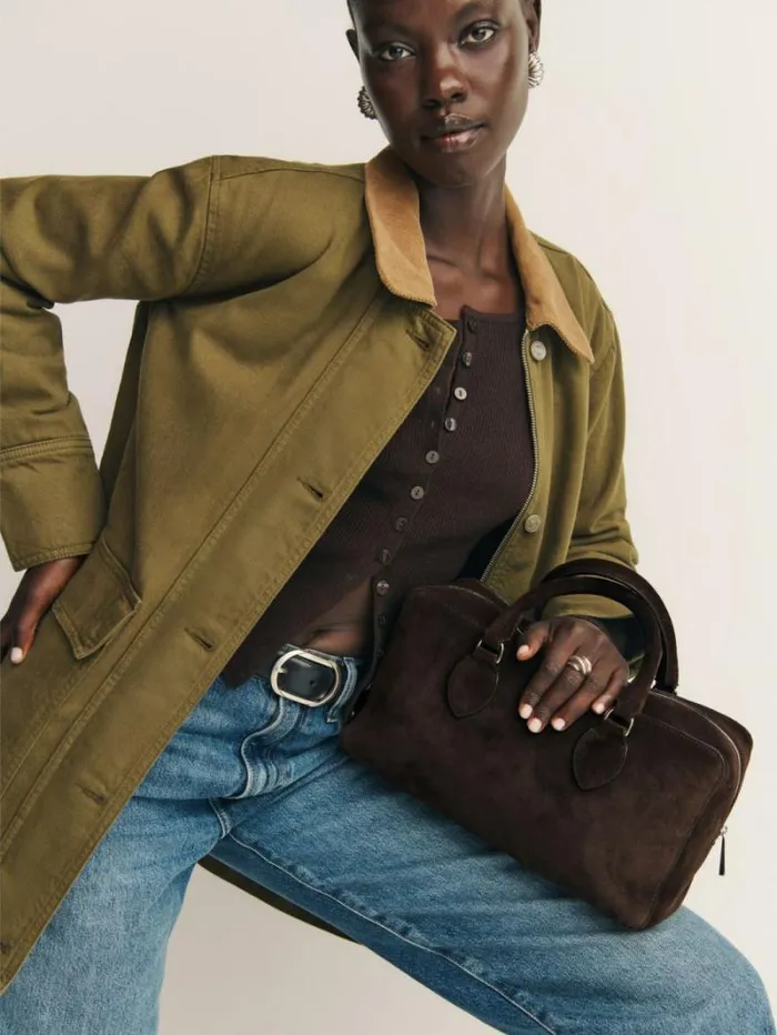 The Reformation Medium Patrizia Bag Boss Suede 8211 Bags