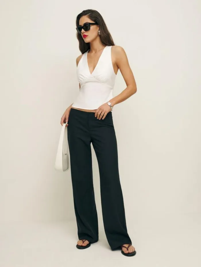 The Reformation Meg Top White 8211 Clothing