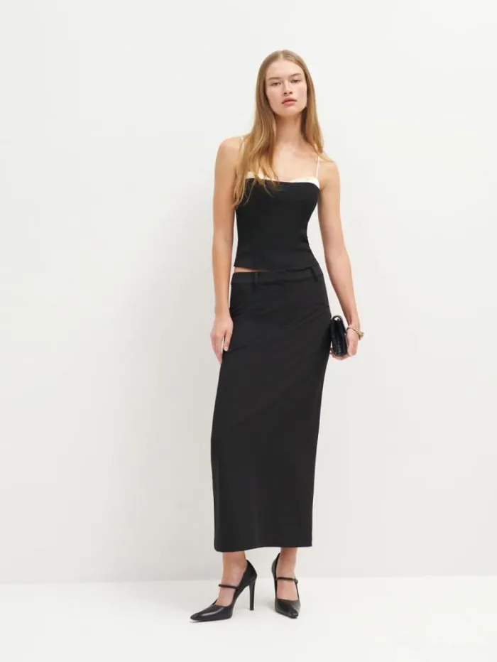 The Reformation Melanie Top Black 8211 Clothing
