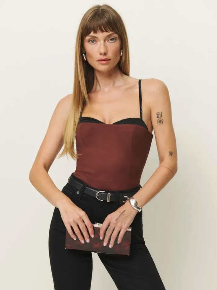 The Reformation Melanie Top Red 8211 Clothing