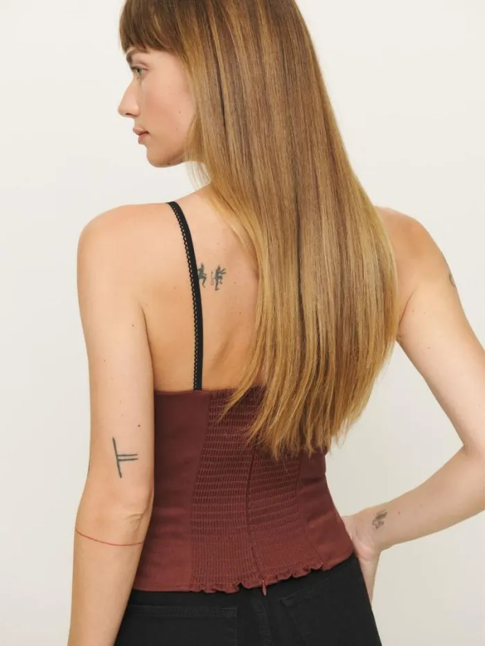 The Reformation Melanie Top Red 8211 Clothing