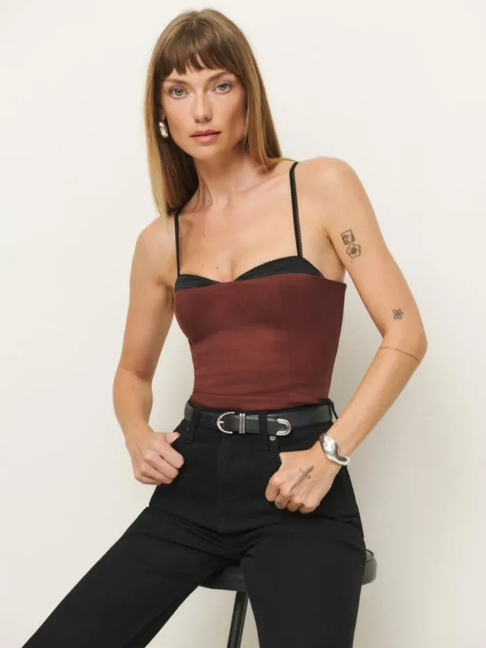 The Reformation Melanie Top Red 8211 Clothing