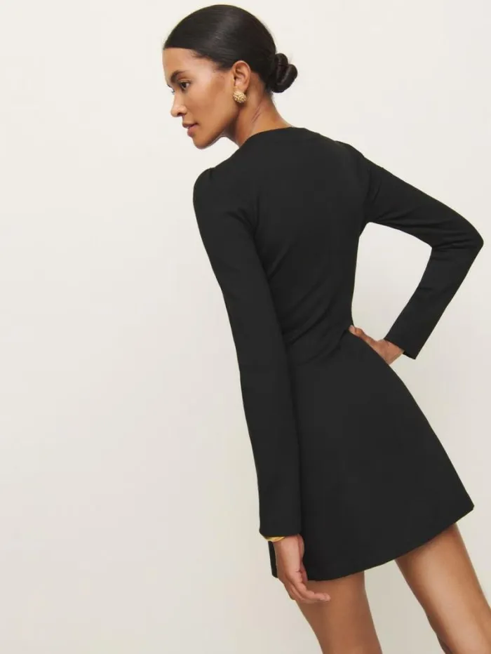 The Reformation Micah Knit Dress Black 8211 Clothing