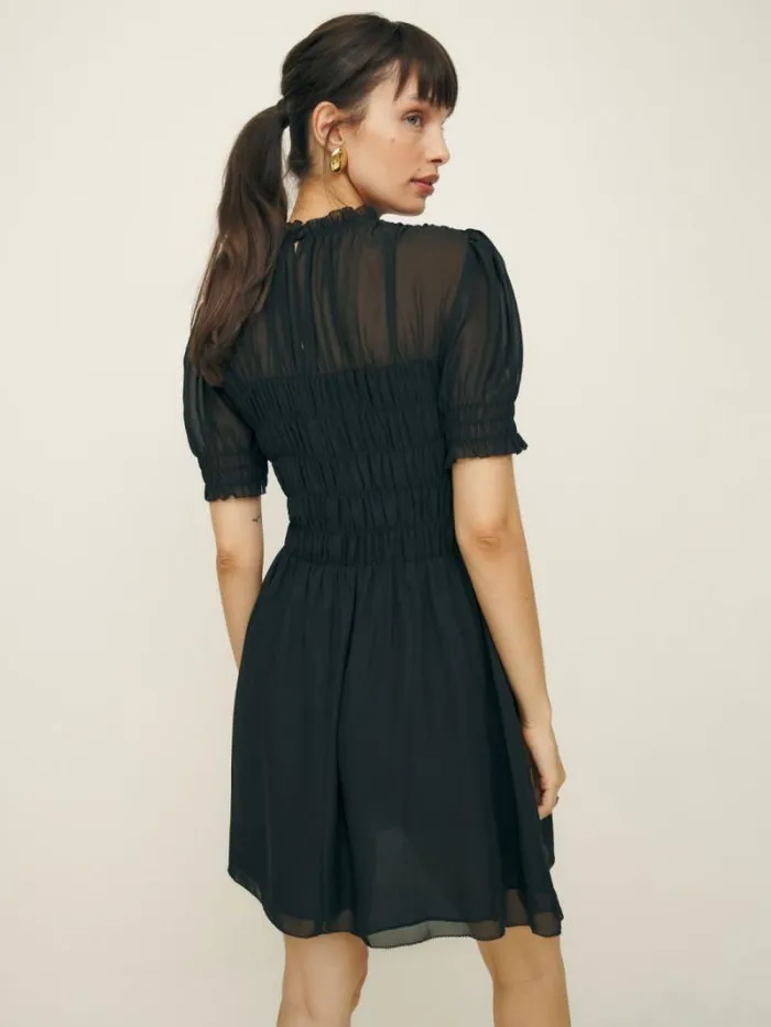 The Reformation Mimsy Dress Black 8211 Clothing