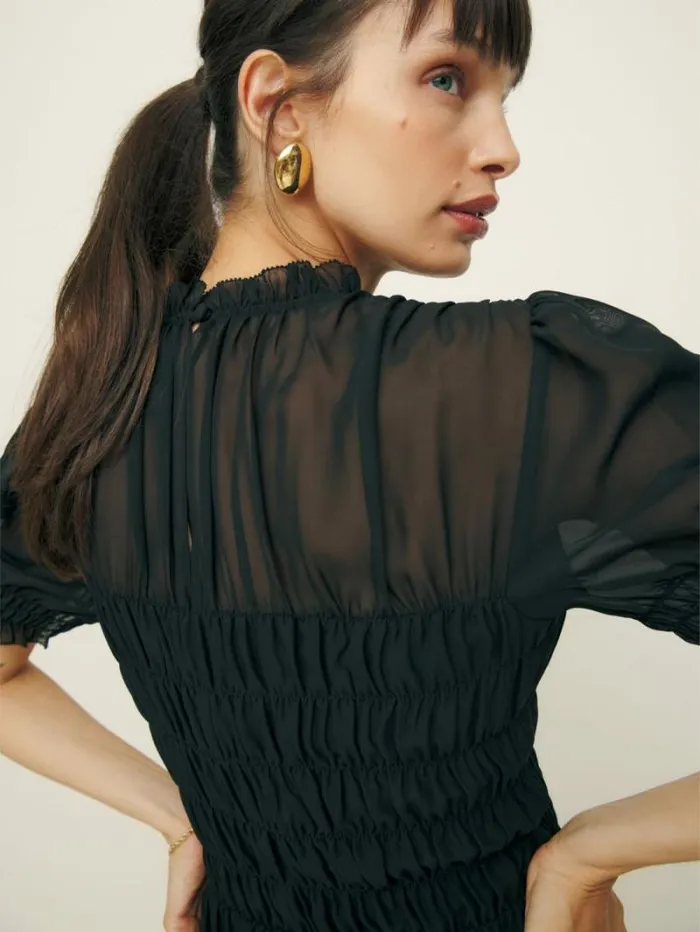 The Reformation Mimsy Dress Black 8211 Clothing