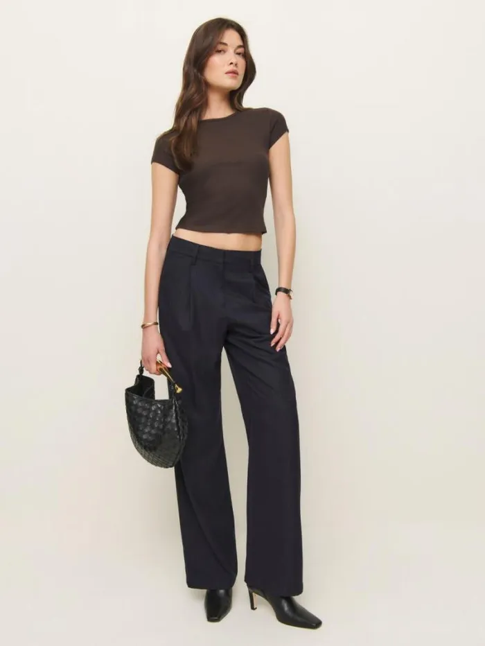 The Reformation Muse Tee Mole 8211 Clothing