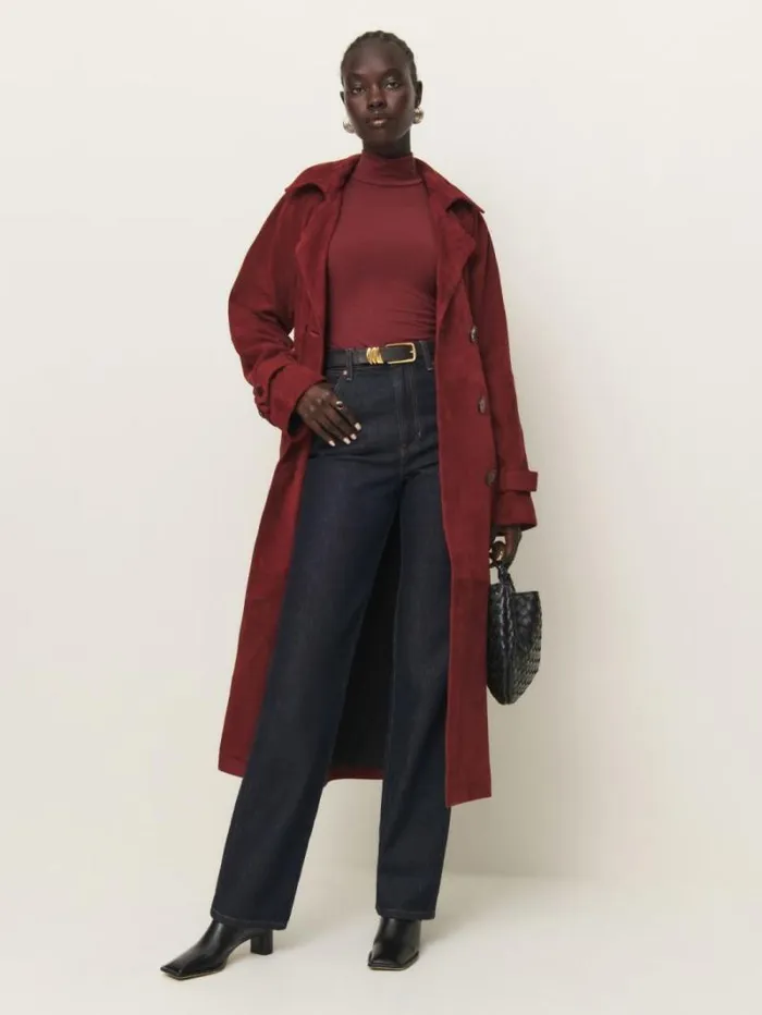 The Reformation Nell Knit Top Chianti 8211 Clothing