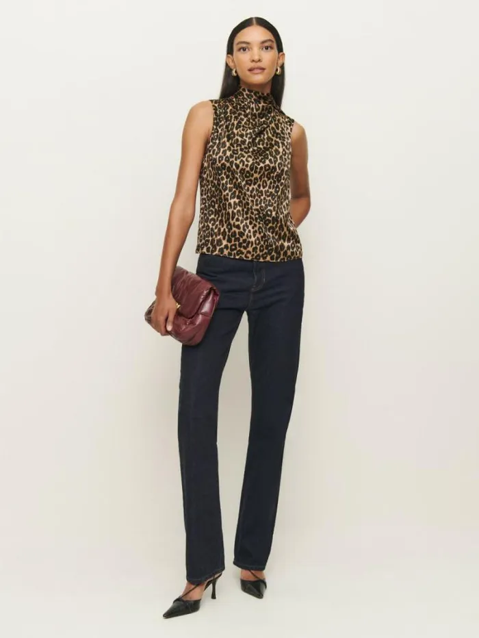 The Reformation Norella Top Leo 8211 Clothing