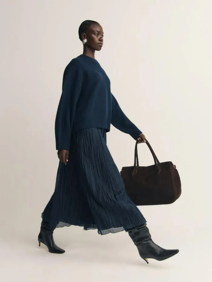 The Reformation Oversized Patrizia Bag Boss Suede 8211 Bags