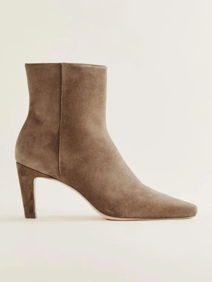 The Reformation Rae Ankle Boot Farro Suede 8211 Shoes