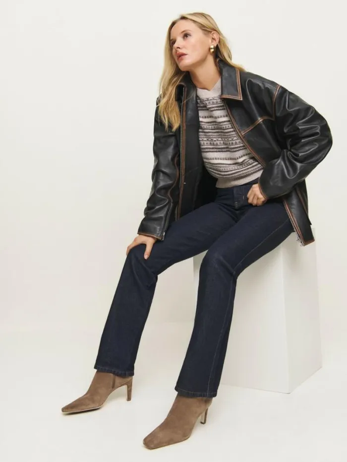 The Reformation Rae Ankle Boot Farro Suede 8211 Shoes