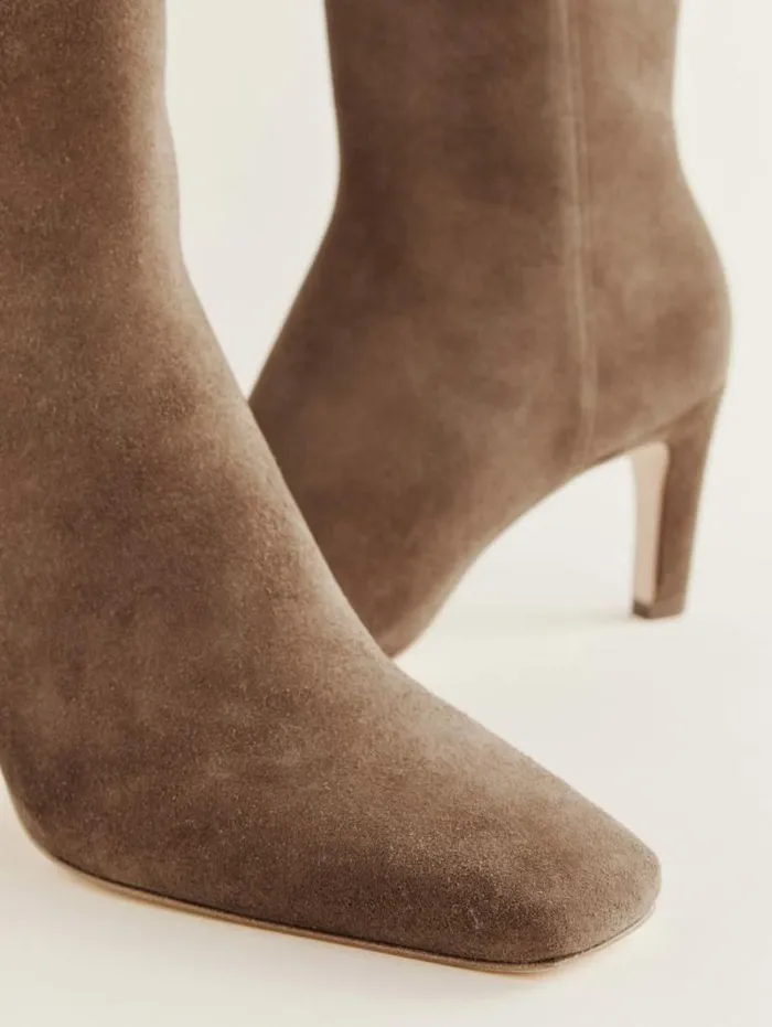 The Reformation Rae Ankle Boot Farro Suede 8211 Shoes
