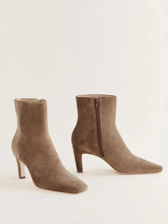 The Reformation Rae Ankle Boot Farro Suede 8211 Shoes