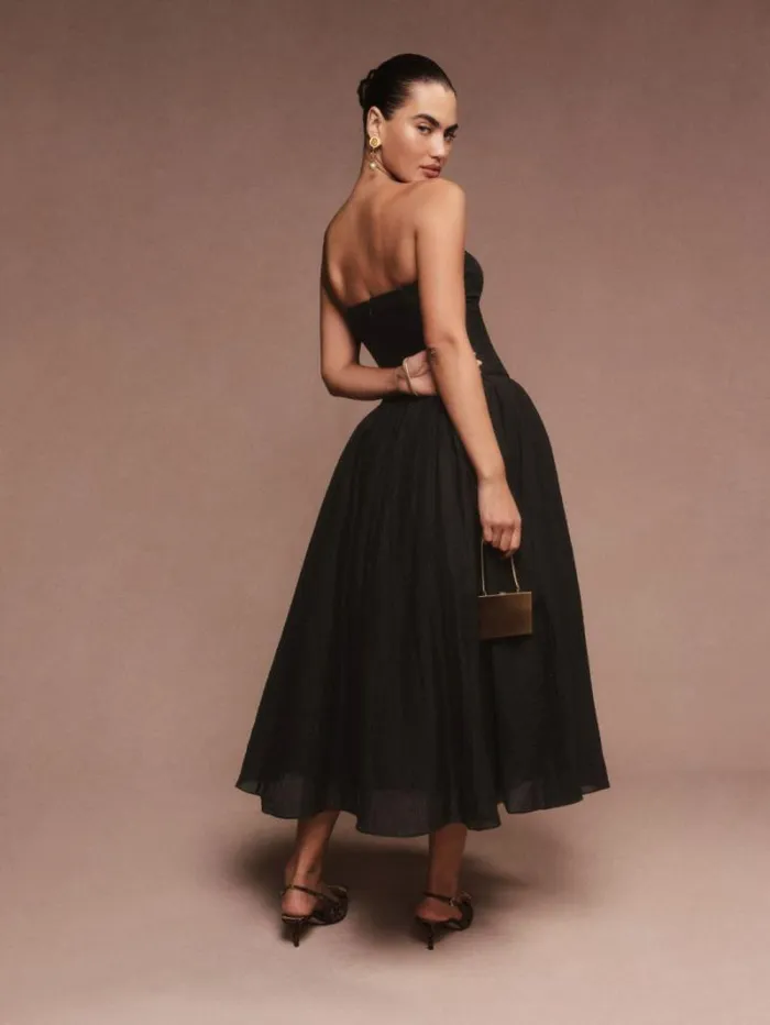 The Reformation Rosy Dress Black 8211 Weddings