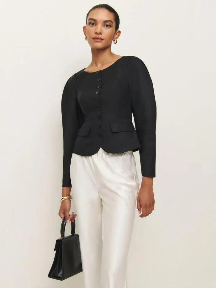 The Reformation Sarai Top Black 8211 Clothing
