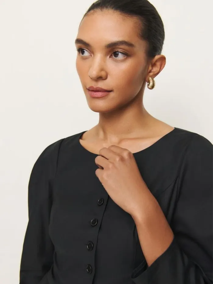 The Reformation Sarai Top Black 8211 Clothing