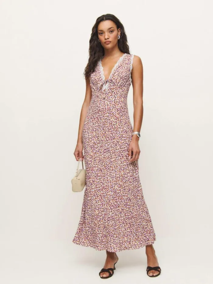 The Reformation Sharla Dress Nympheas 8211 Clothing