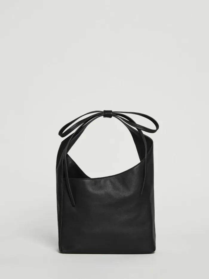 The Reformation Small Vittoria Tote Black Leather 8211 Bags
