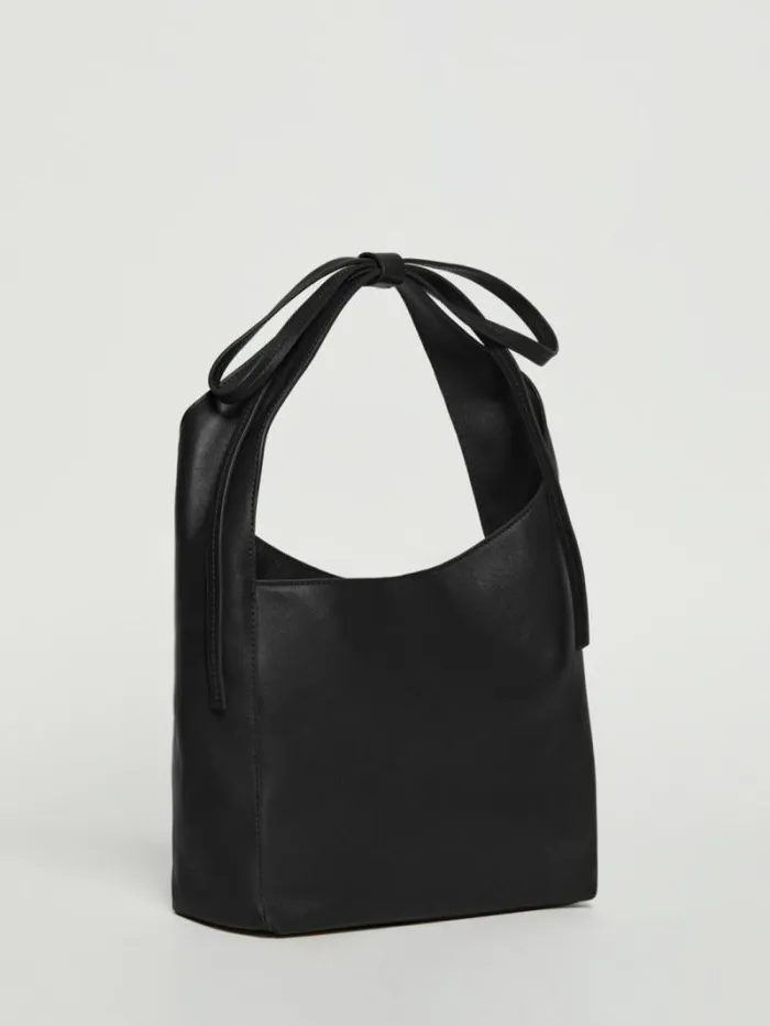 The Reformation Small Vittoria Tote Black Leather 8211 Bags