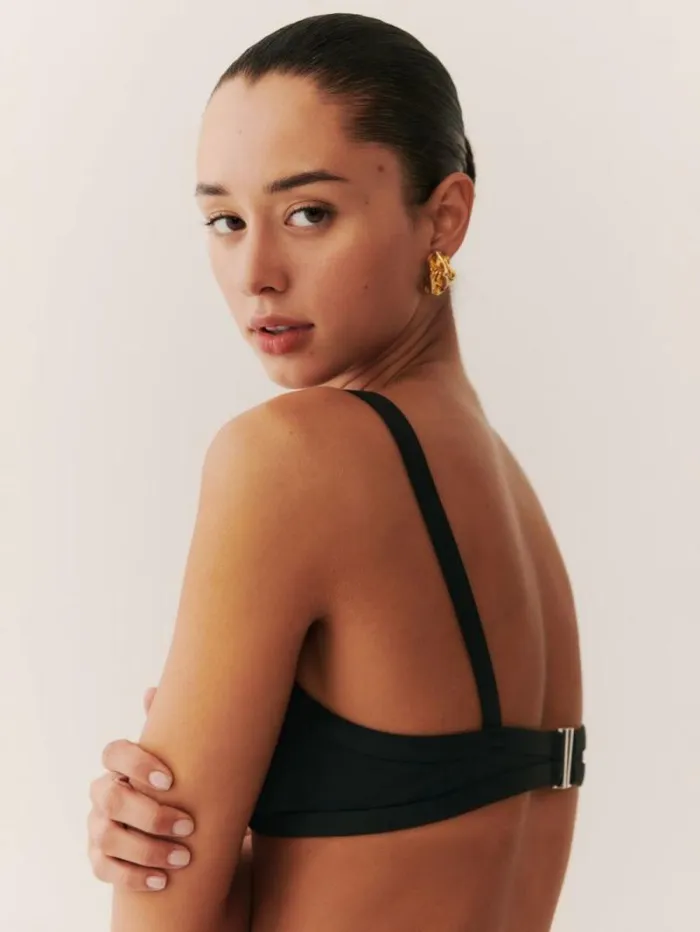 The Reformation Soleil Bikini Top Black 8211 Clothing
