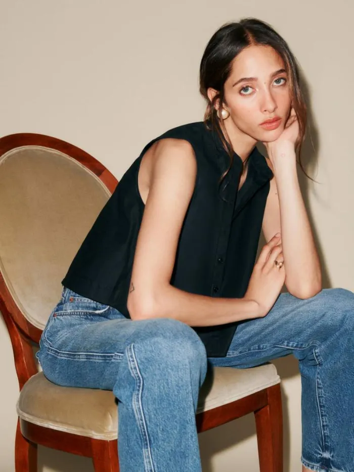 The Reformation Stone Top Black 8211 Clothing