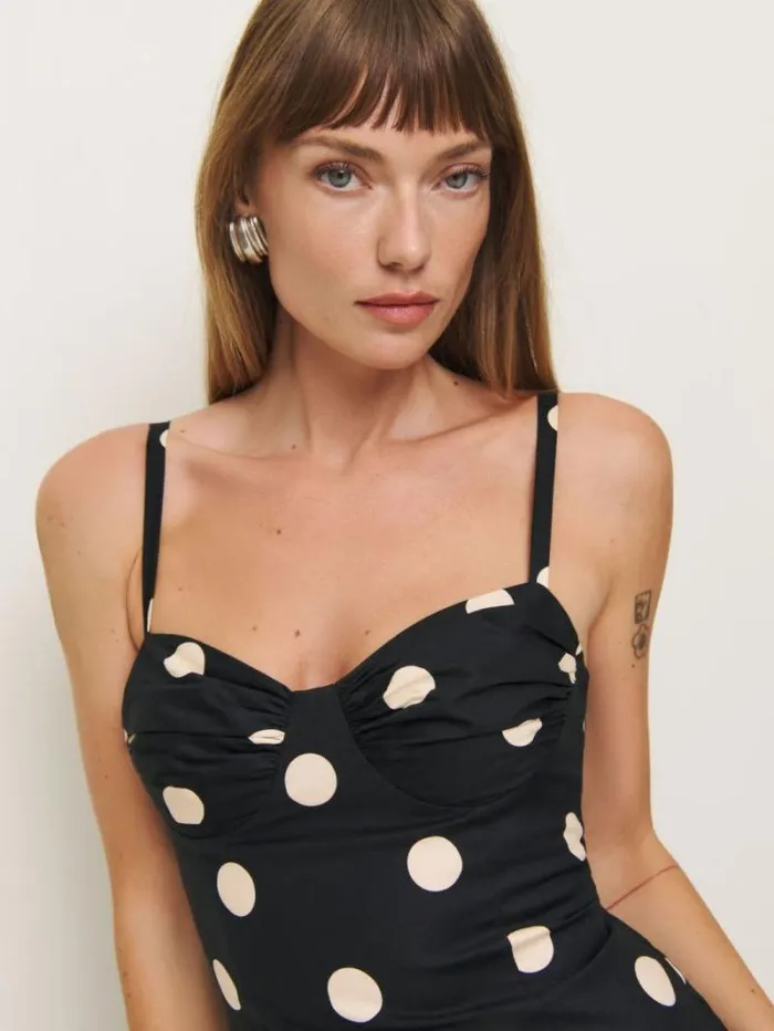 The Reformation Stormi Dress Moon Dot 8211 Clothing